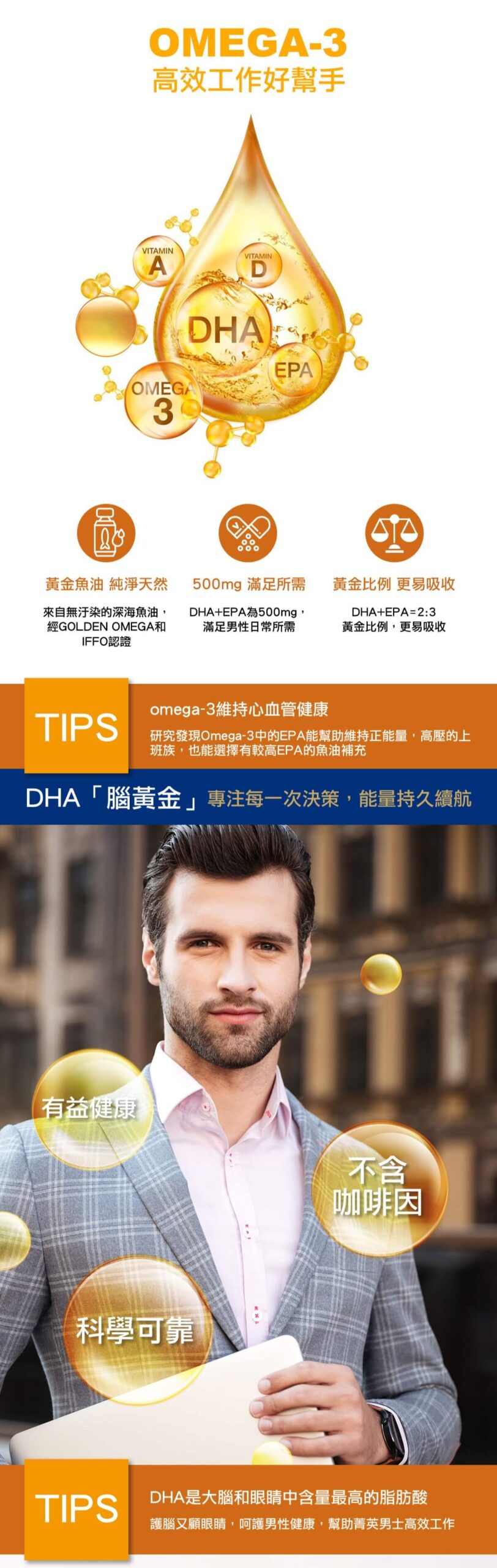 Orthomol 德國歐適寶男性綜合維他命、黃金omega-3及DHA腦力素，專注每一次決策，維持男性健康激活能量。專業德國直送官網，商品100%德國原裝，直送到家。立即Go！ 